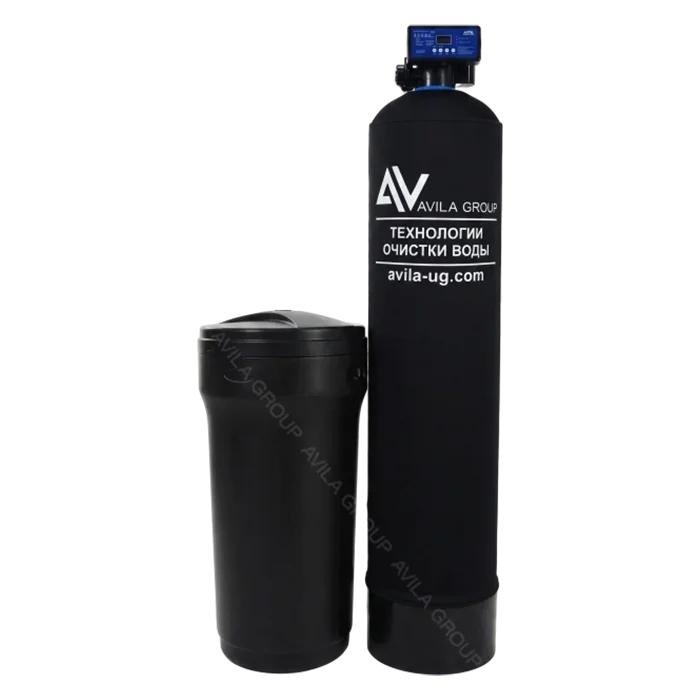 Система очистки воды для дома 1354 Water-Soft Runxin F116Q3, производительность 3300л/ч. Автоматический фильтр для умягчения и обезжелезивания воды под загрузку