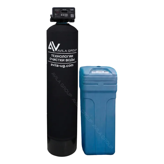 Система очистки воды TWG 1252-VR5D-034V умягчение и обезжелезивание воды для дома, до 2000 л/ч, автоматическая колонна