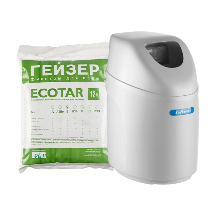 Кабинетный фильтр для воды Water-Pro Aquachief 1017, система очистки воды, комплект с фильтрующей загрузкой Экотар B30 12 л