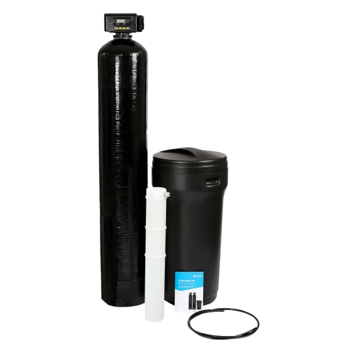 Магистральный фильтр для воды из скважин WiseWater 1054, клапан SCA 19 (Франция), водоочиститель под загрузку 1300 л/ч, ионообменная система очистки воды, умягчитель, обезжелезиватель премиум Франция