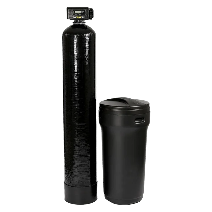 Магистральный фильтр для воды из скважин в дом и коттедж WiseWater XA Франция 1200л/ч, водоочиститель под загрузку, ионообменная система очистки воды, умягчитель, обезжелезиватель