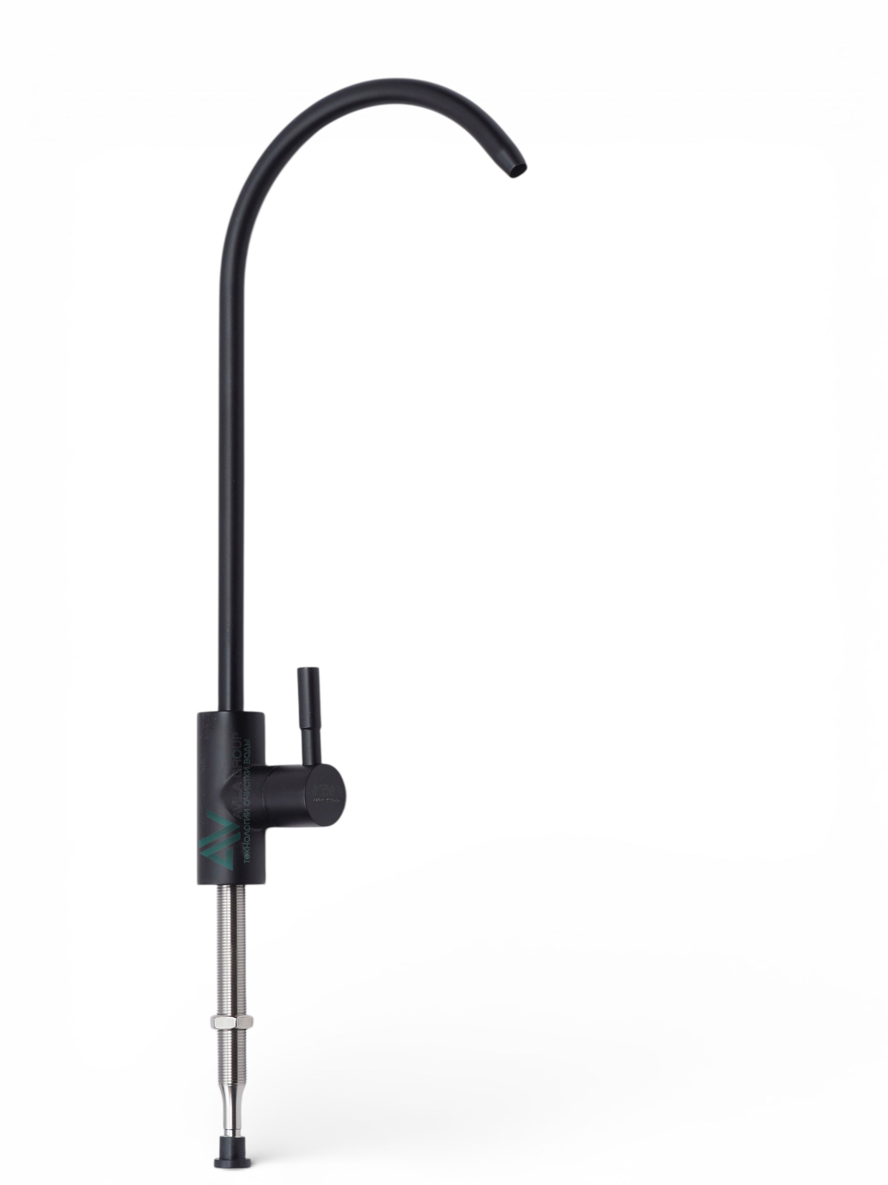 Кран для чистой воды Гейзер Flowmaster Colour чёрный кран для фильтра и обратного осмоса, кухонный