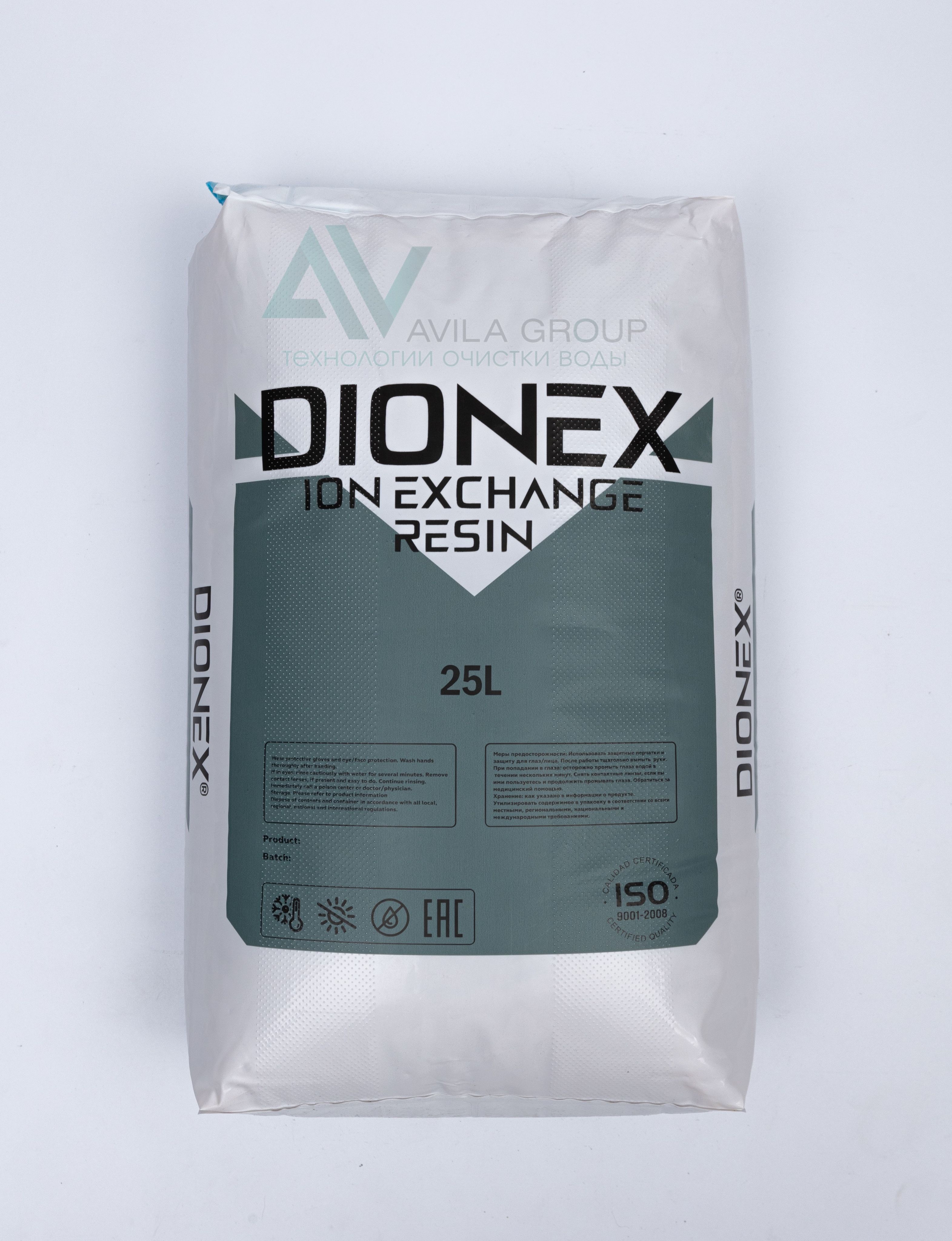Ионообменная смола для фильтра DIONEX Premium resin 25л, засыпка для умягчения воды.