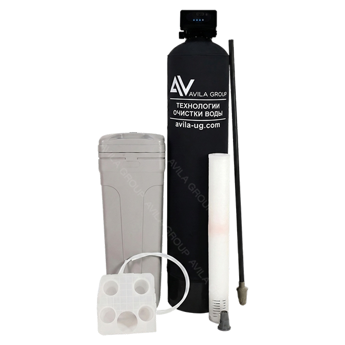 Cистема очистки воды из скважины Water-Pro AV 1465 RunXin F63P3, фильтр умягчения и обезжелезивания для дома