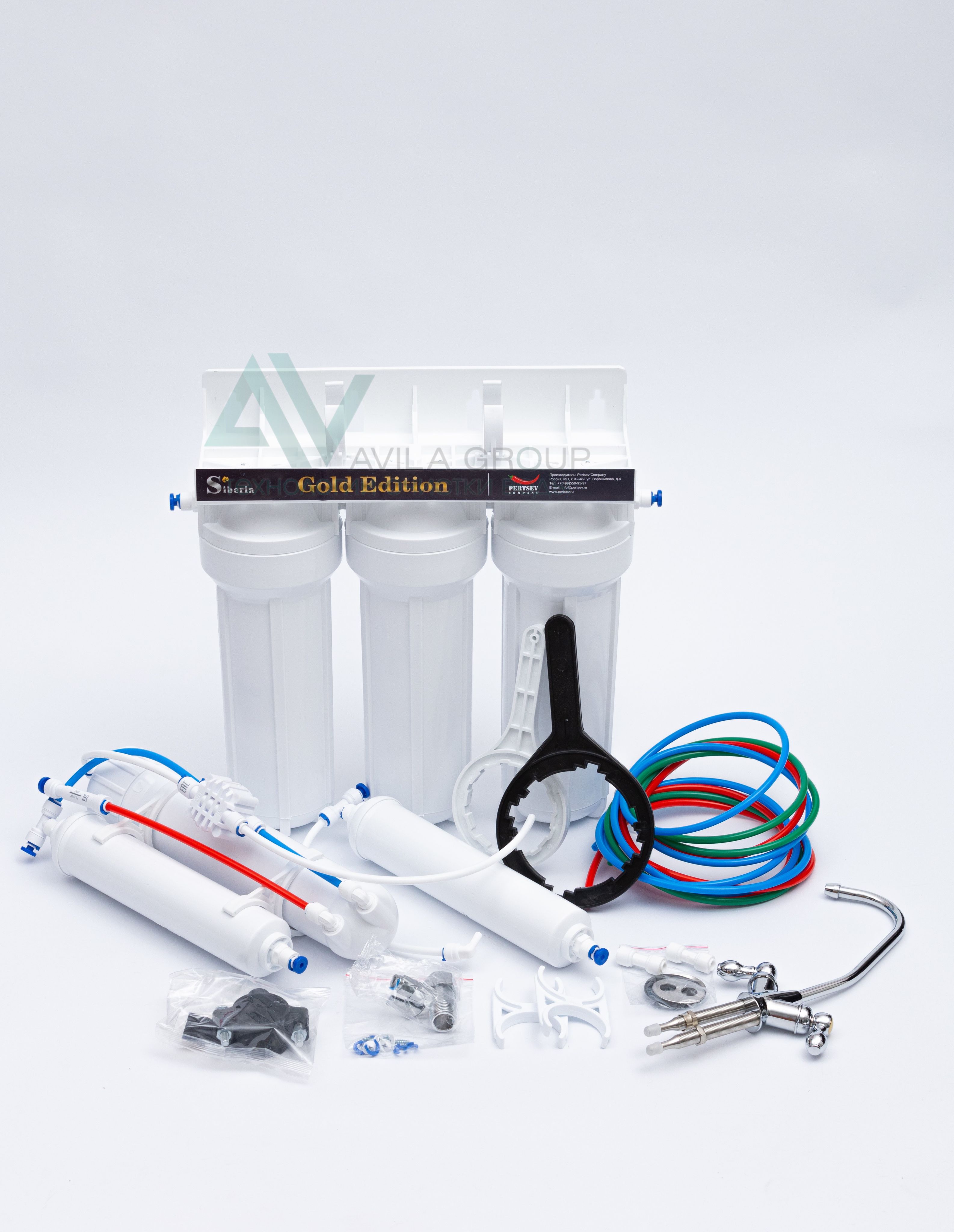 Система обратного осмоса Siberia Gold Edition RO 6-50 6 ступеней очистки, бак 10 л, минерализация