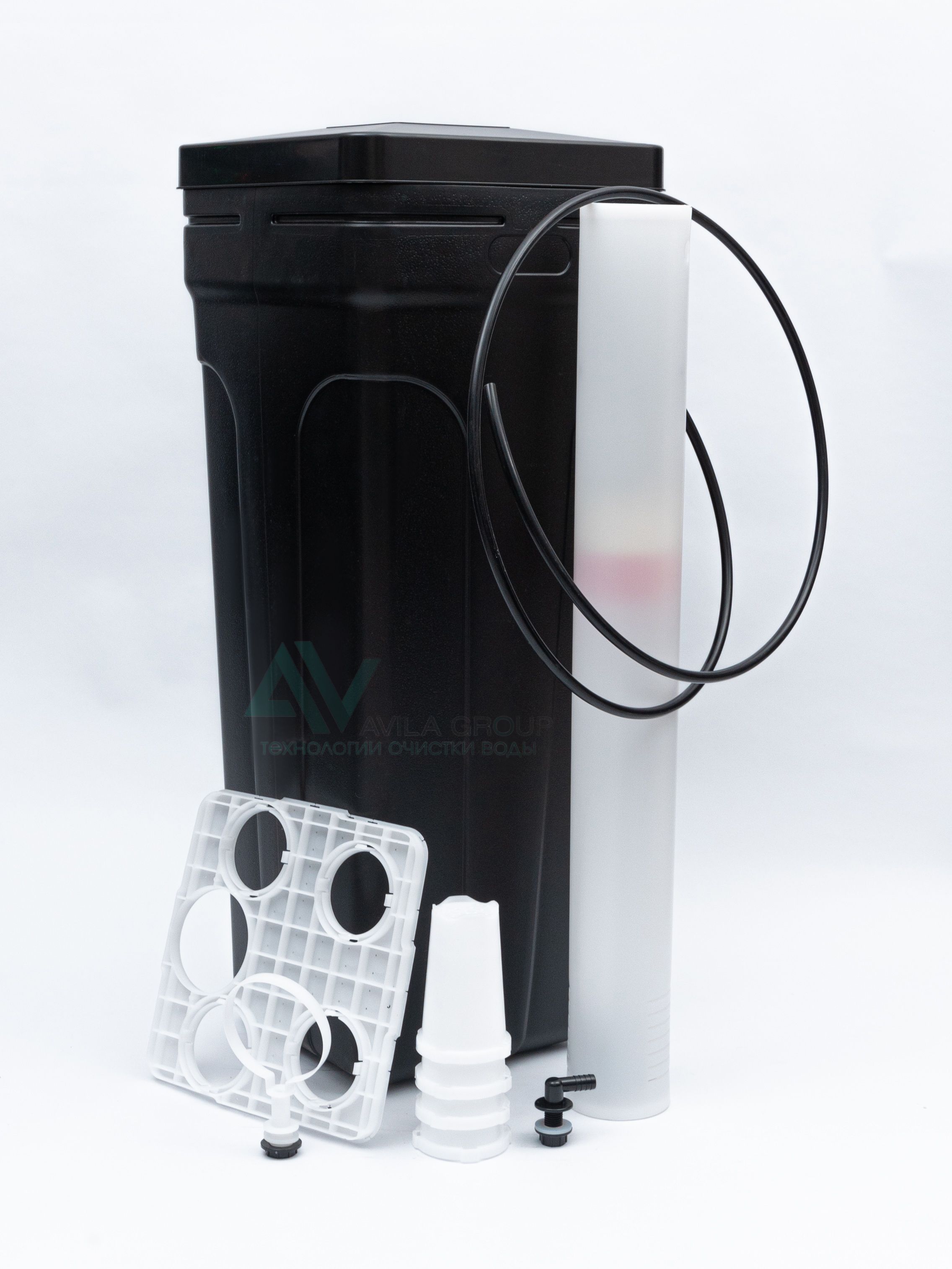 Солевой бак 70 л для таблетированной соли в сборе ёмкость для регенерации ионообменной смолы, комплект